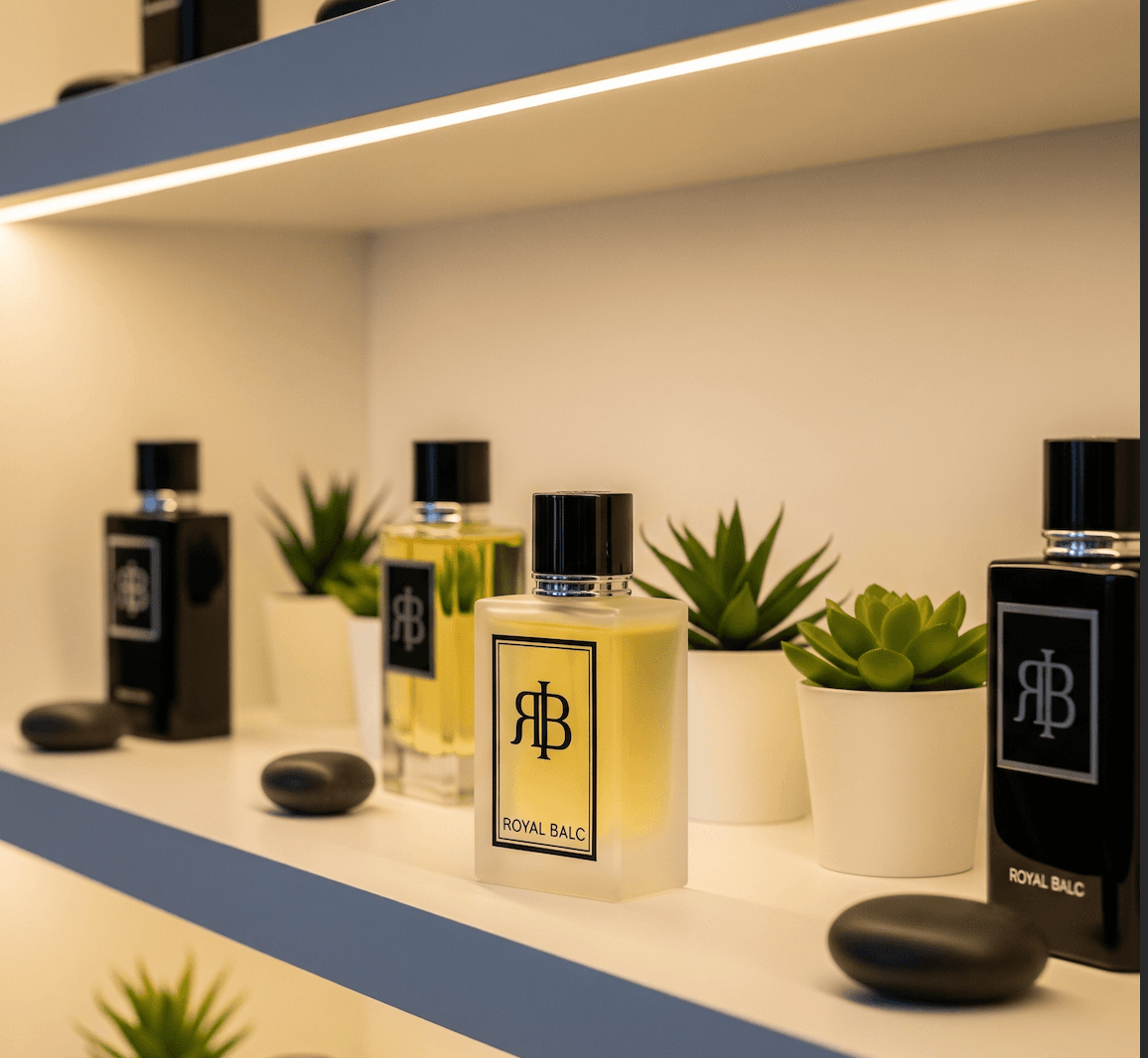 Royal Balc luxury fragrance bottle showcasing elegant design